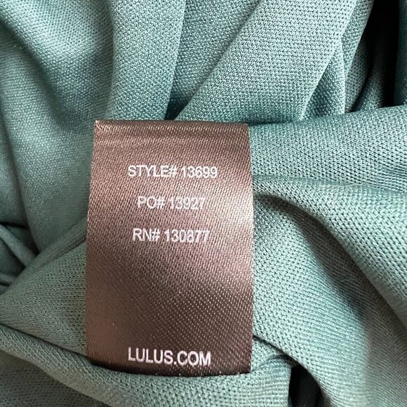 NEW Lulu's Mythical Kind of Love Dark Green Square Neck Maxi Dress Size XS - Picture 8 of 9